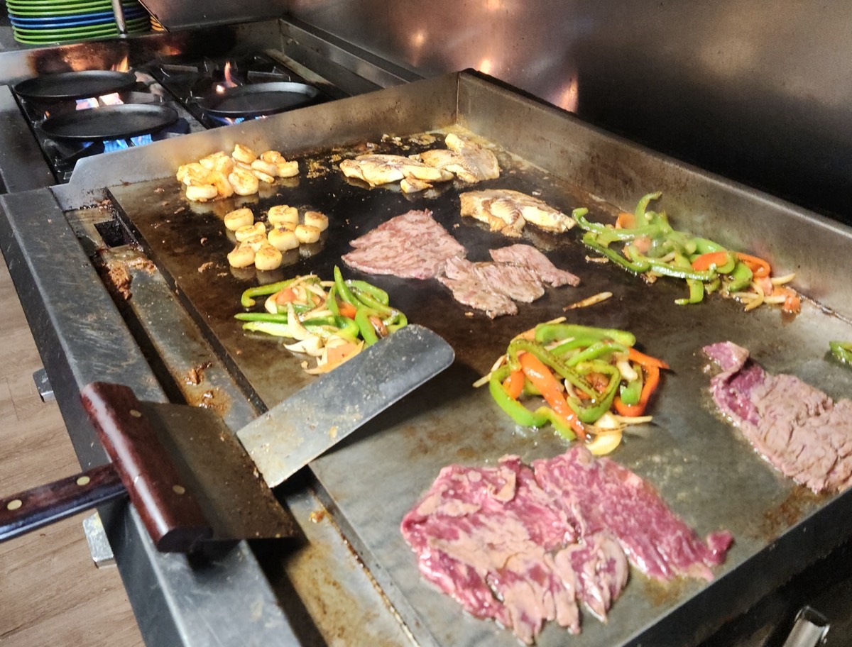 Sizzling on the grill